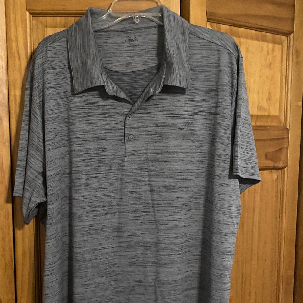 Falls Creek Heathered Gray Polo Shirt